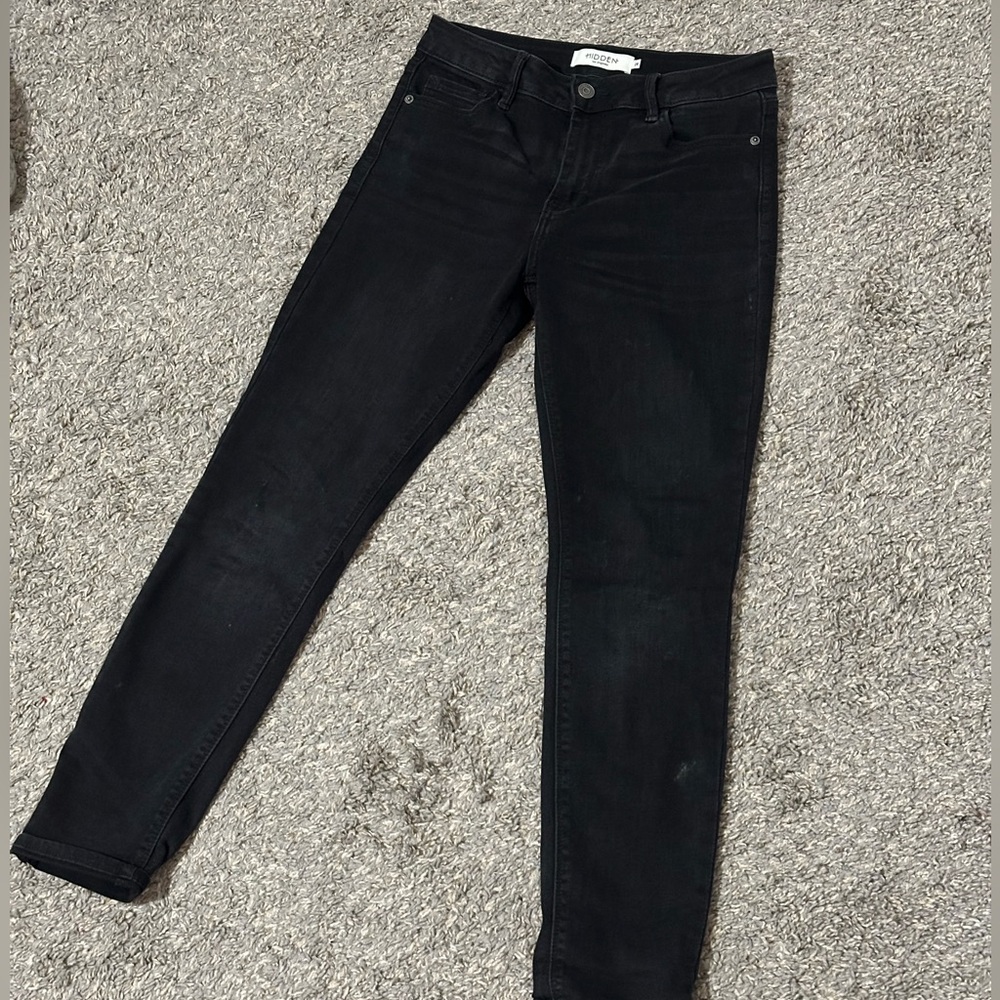 Black washed HIDDEN denim